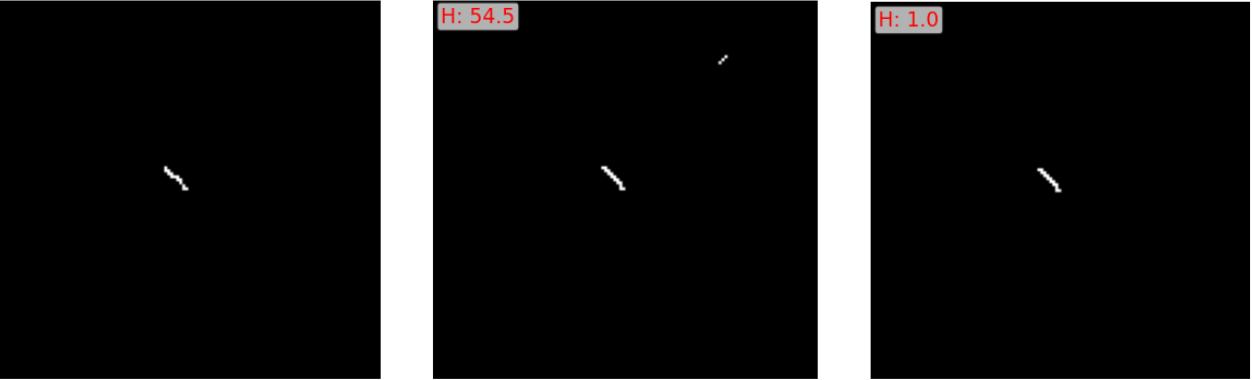 Hausdorff distance comparison